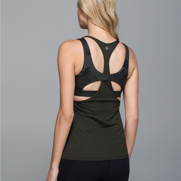 Lululemon All Sport Support Tank Gator Green size 4 - Picture 2 of 6